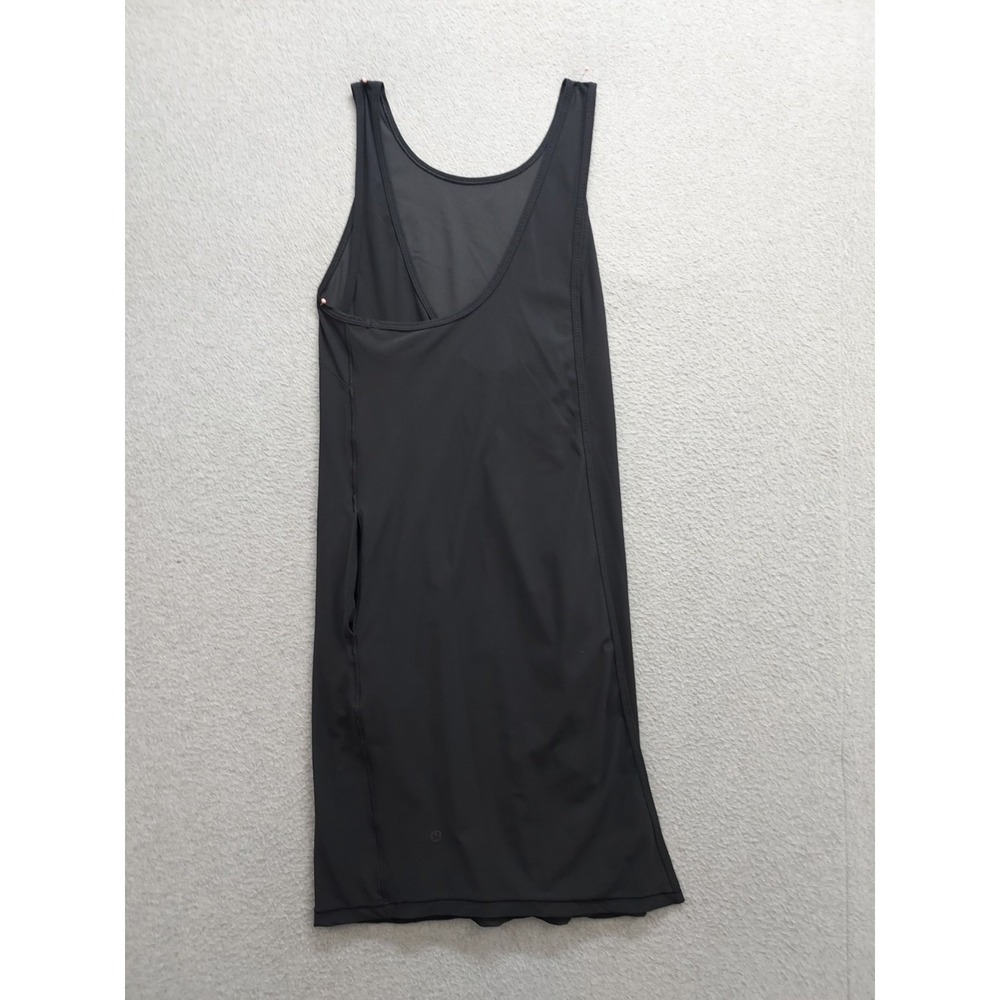 Lululemon Women Athletic Tank Dress 6 Black Comfort Stretch Tennis Performance‎